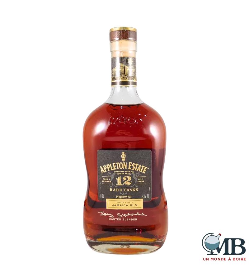 Appleton Estate Rare Casks 12 ans Rhum Jamaïcain 70cL 43%vol