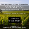 Place soirée dégustation Champagne Noël & Magali BAZIN à 19h30 le 25 novembre 2025
