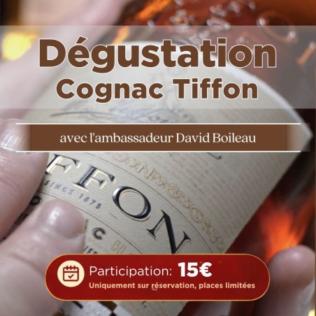 Soirée dégustation cognacs Tiffon le 16 avril 2026